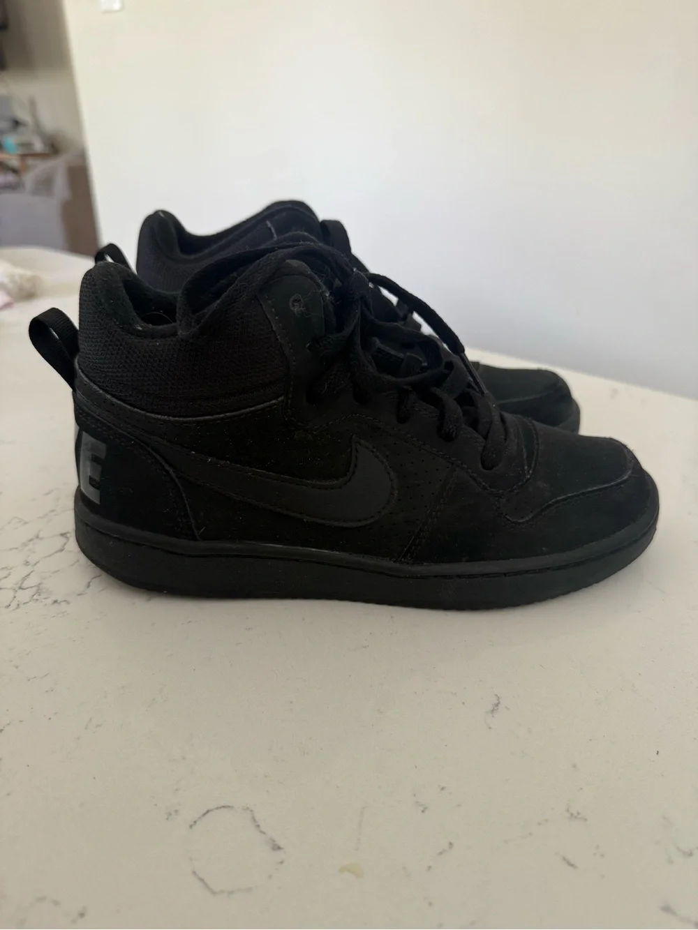 Nike Kids Black High-Top Sneakers